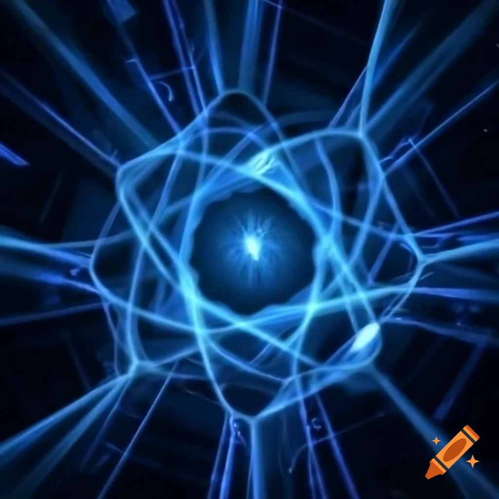 Abstract representation of quantum gravity research by theoretical physicist
