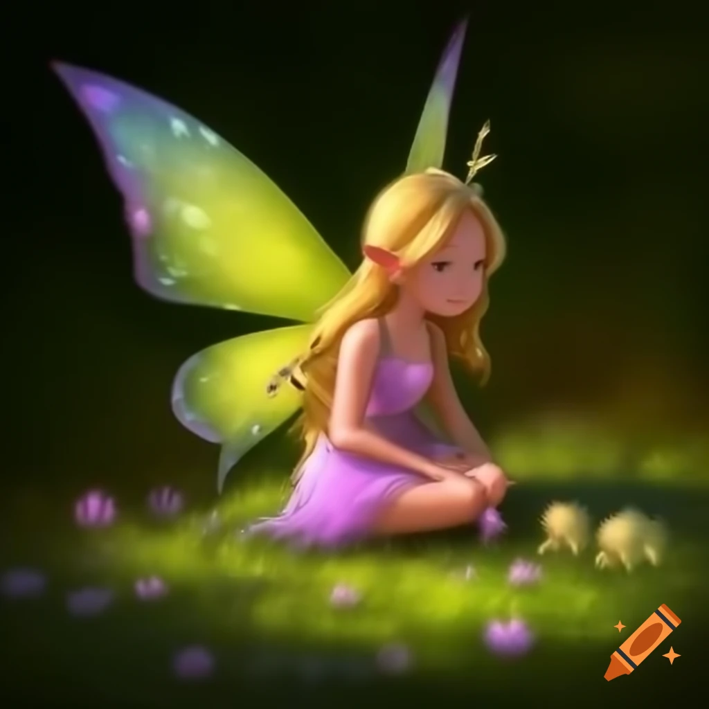 Enigmatic fairy in a mystical setting