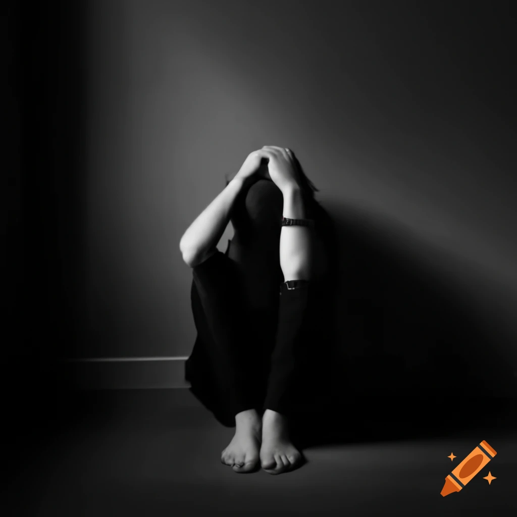 Person sitting alone in empty room reflecting feelings of depression