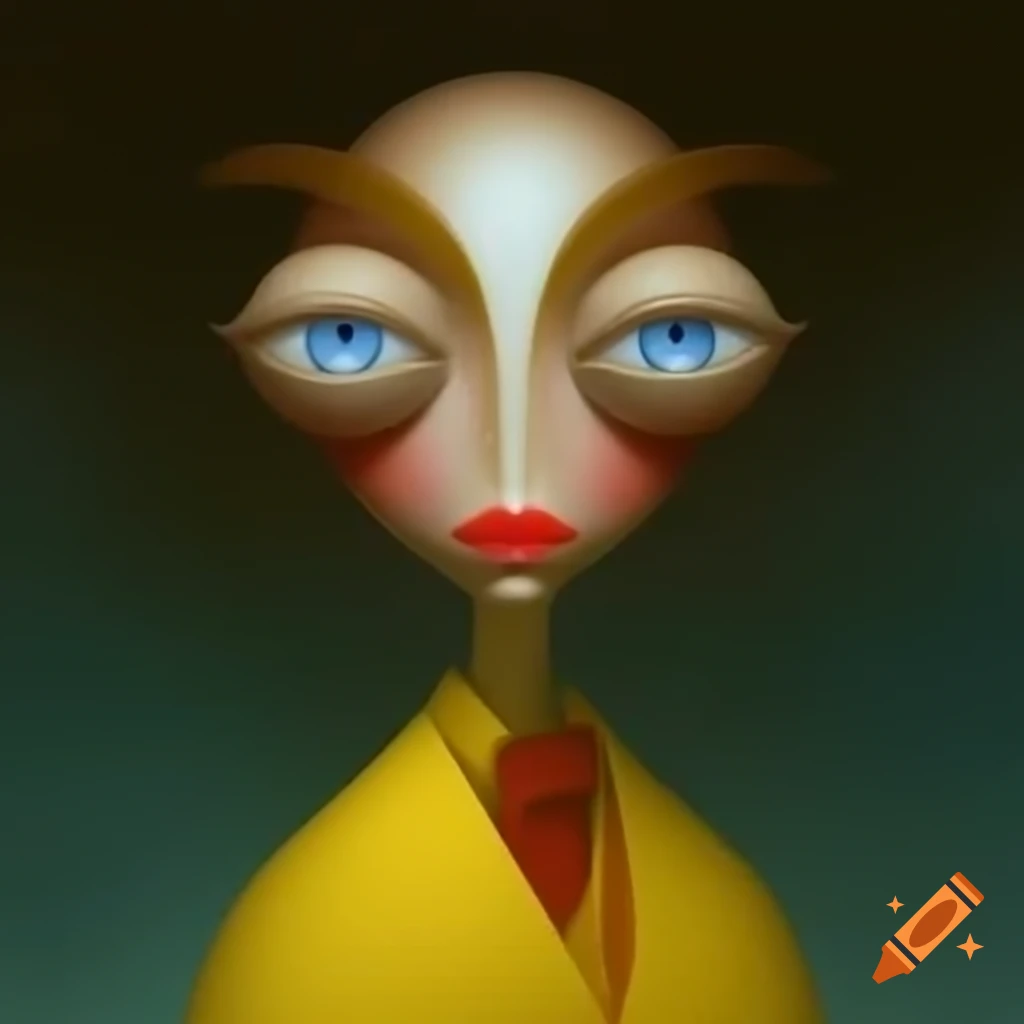 Surrealist art composition with unusual and dreamlike elements