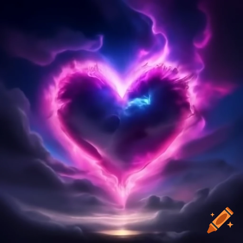 Powerful and girly heart design