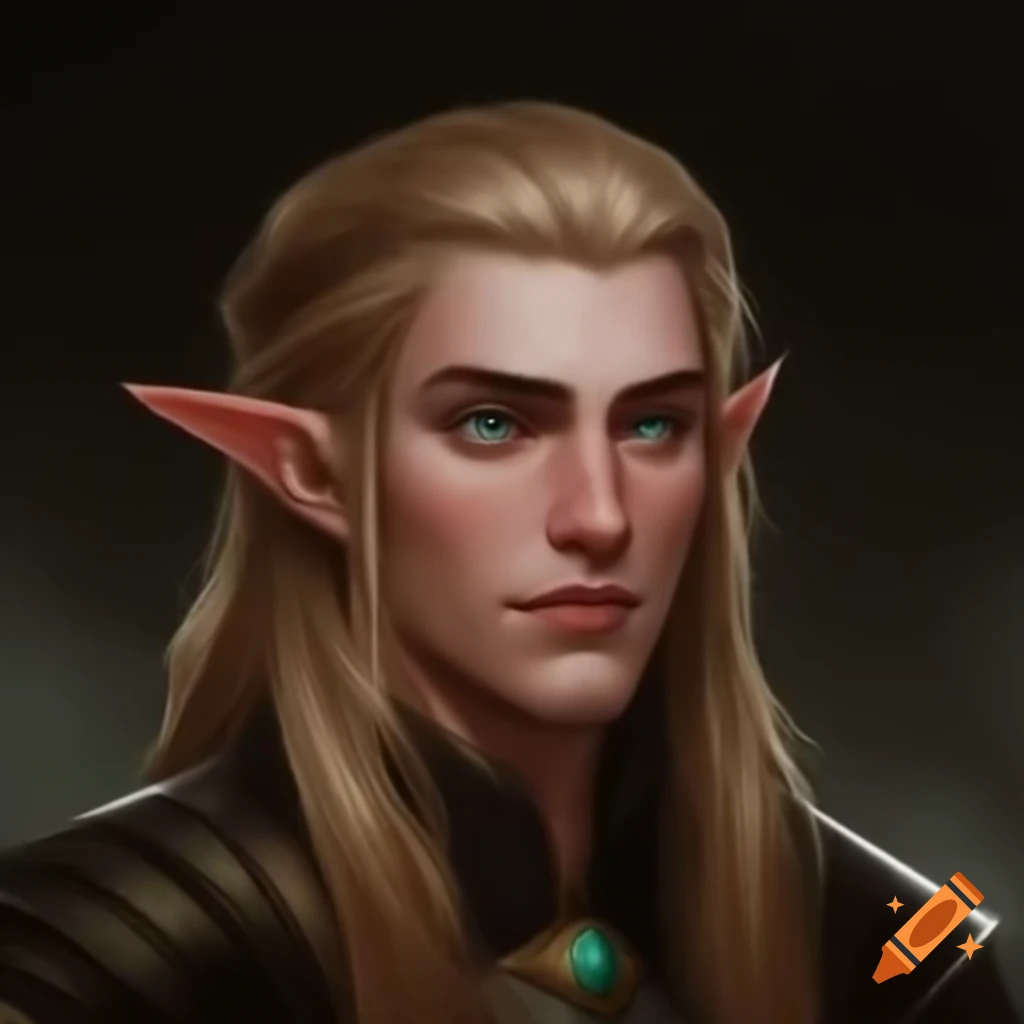Male elf with dark blonde hair