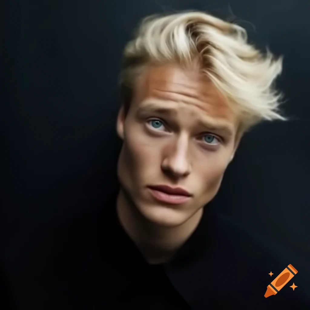 Blonde Dutch man with casual attire