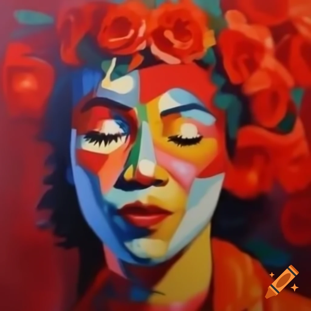 Dadaism painting with abstract elements