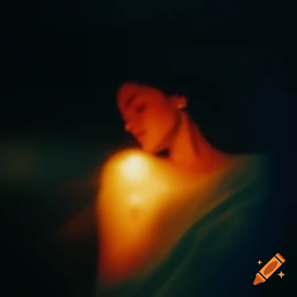 Dream-like overlay depicting a person in deep thought