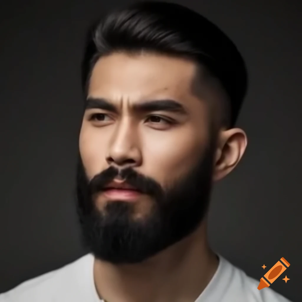 ID card photo of Javanese male with short straight hair and beard