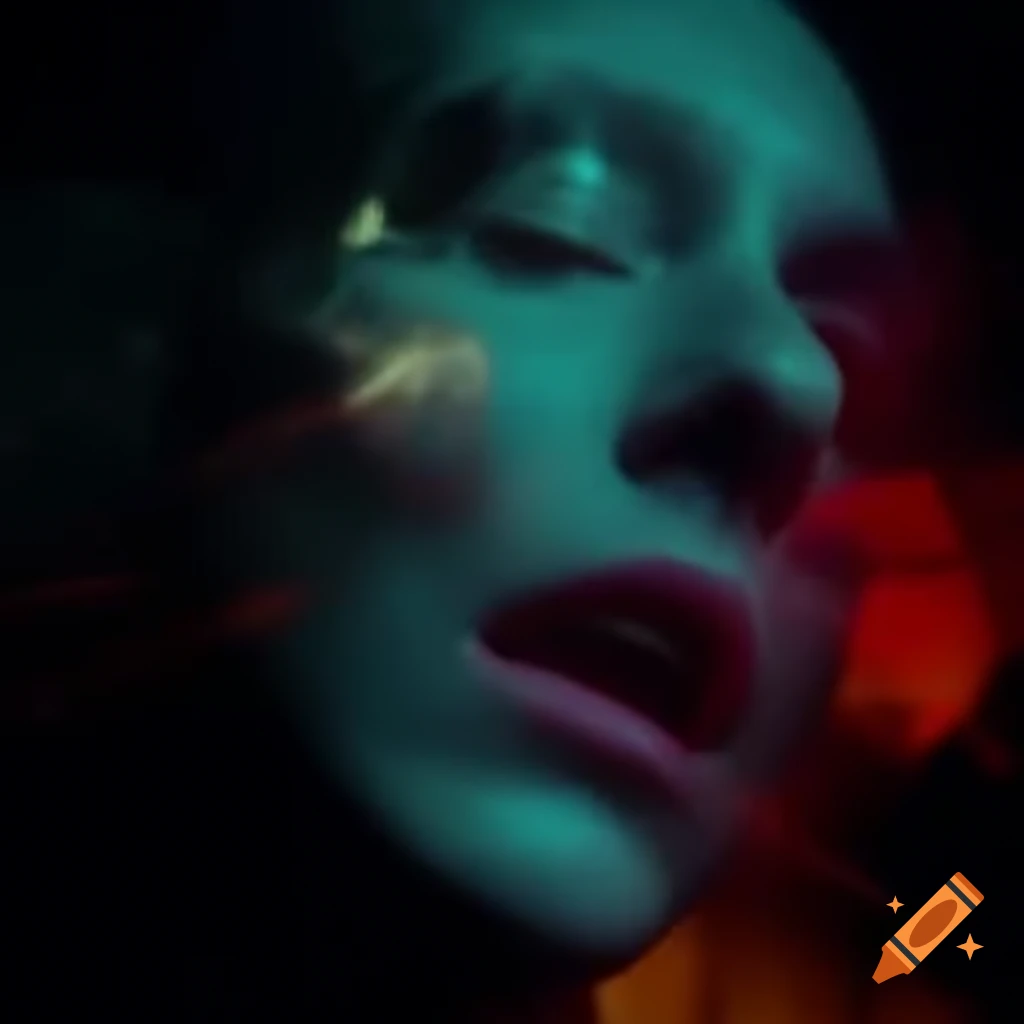 Surreal photo collage depicting film noir murder mystery