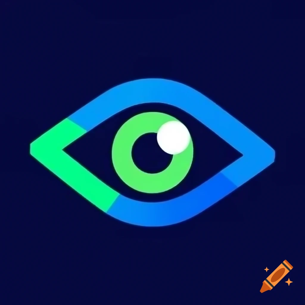 Futuristic eye logo design