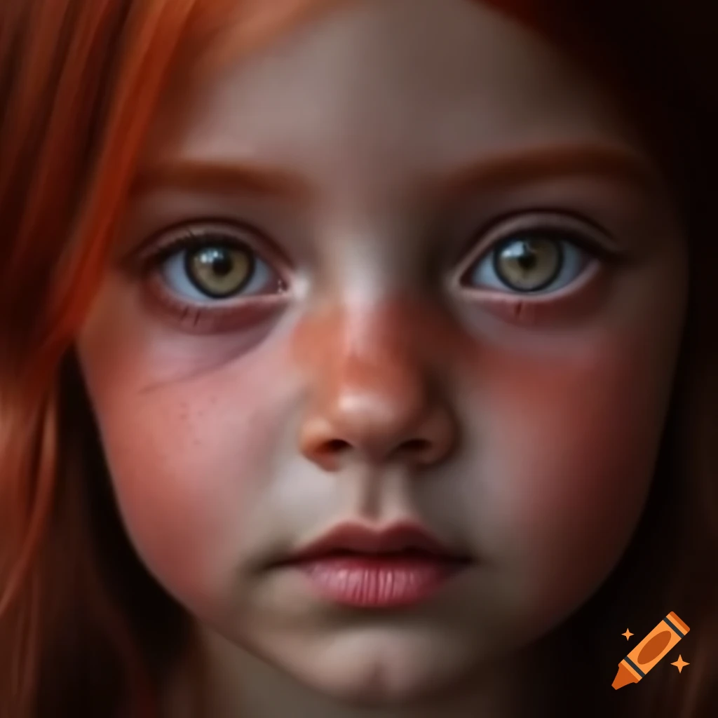 Brown-eyed girl with red hair