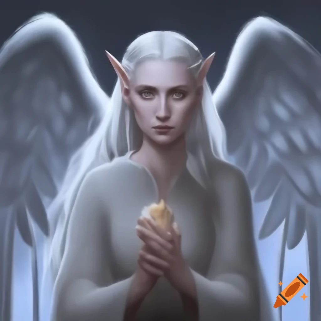 Elaborate powdery wings inspired by LOTR style