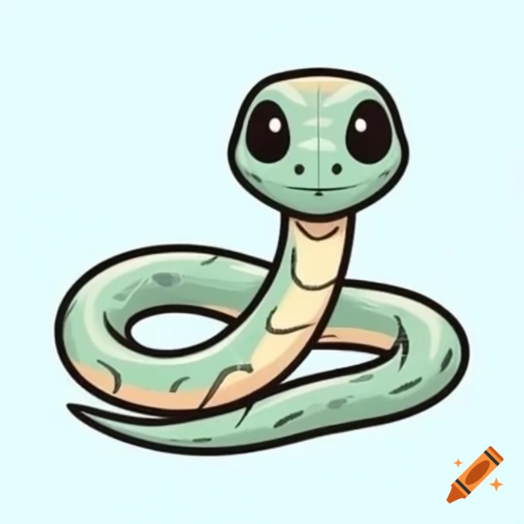 Drawing of a small snake