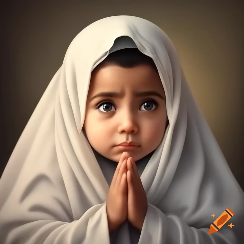 Muslim child praying