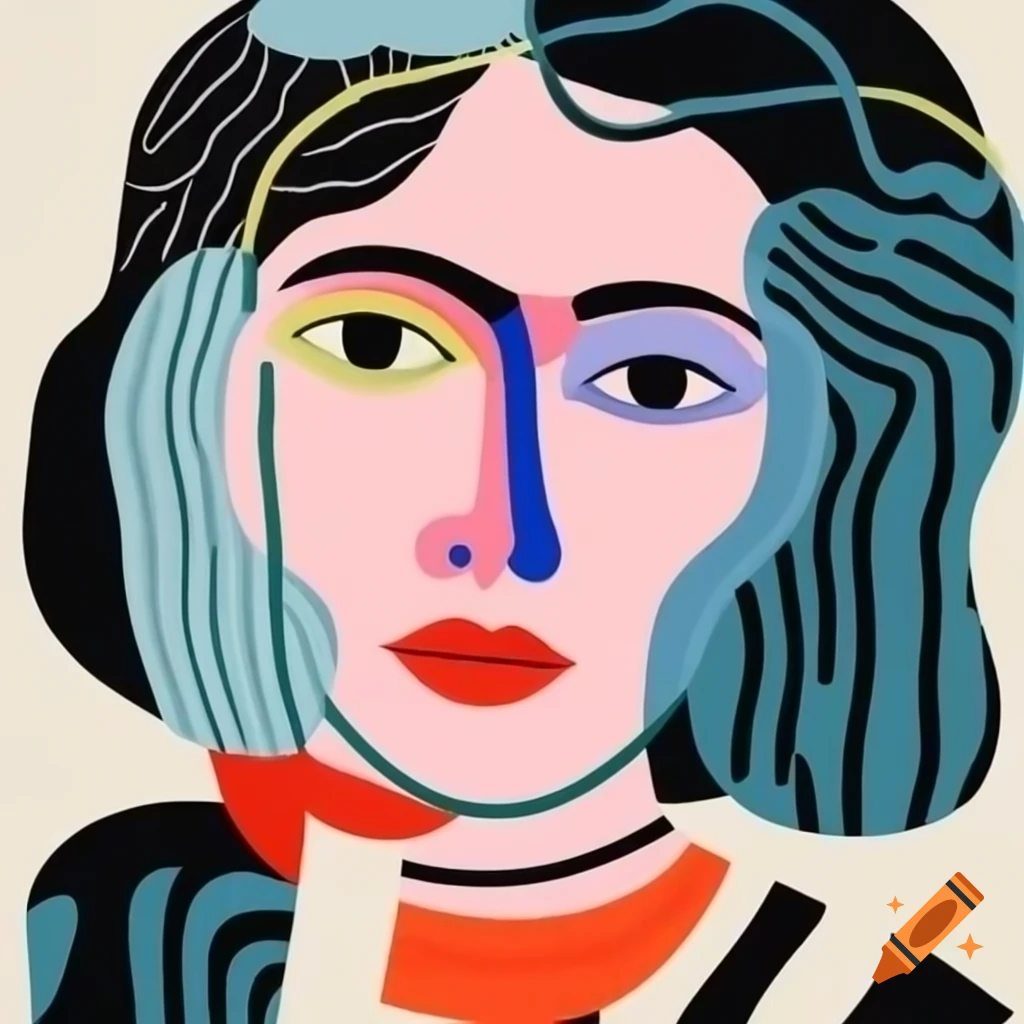 Marimekko style interpretation of Guernica painting