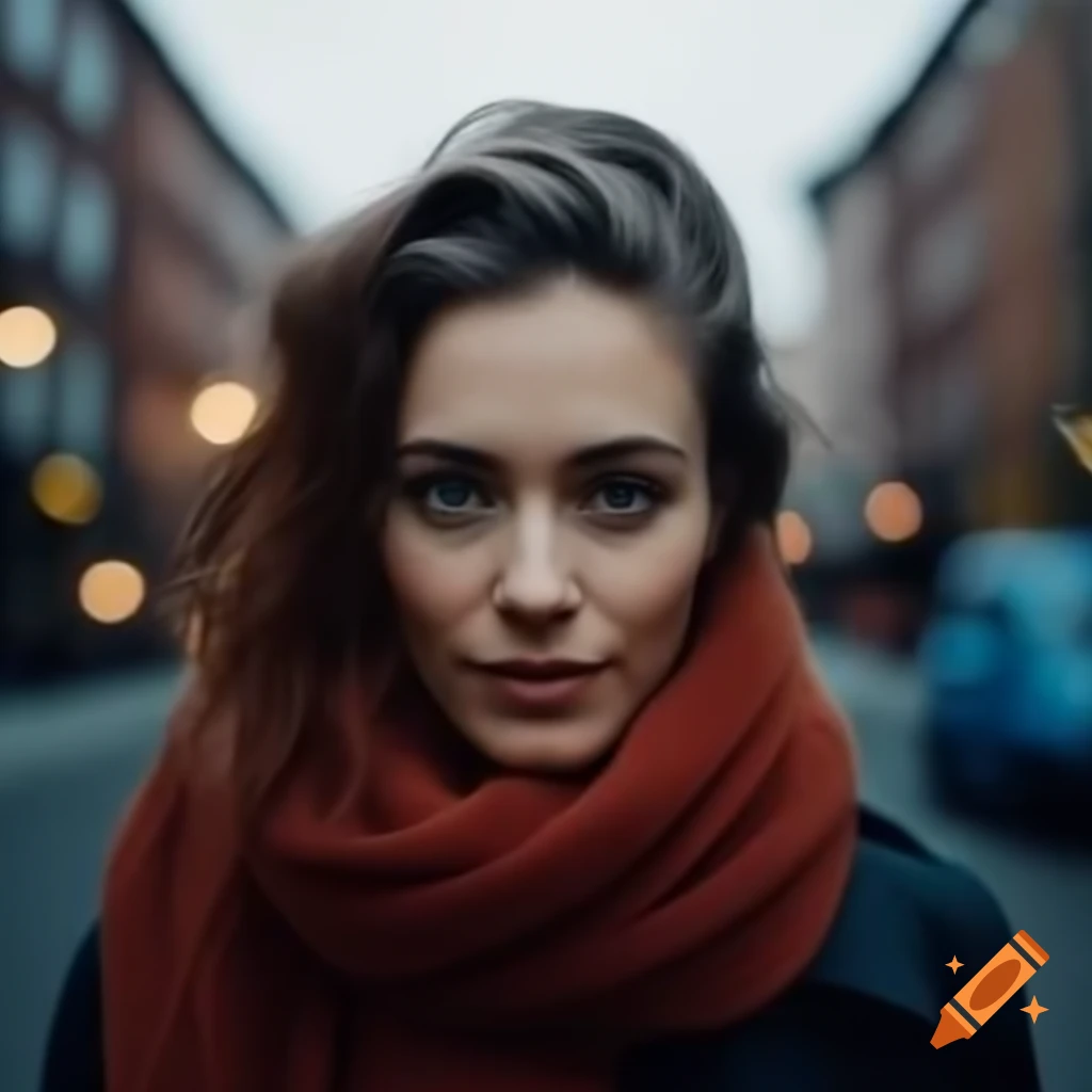 Middle-aged woman walking on the streets