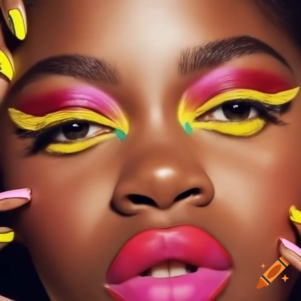 Colorful artistic representation of a woman