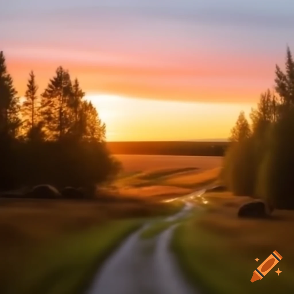 Warm September landscape in Latvia, showcasing nature's beauty