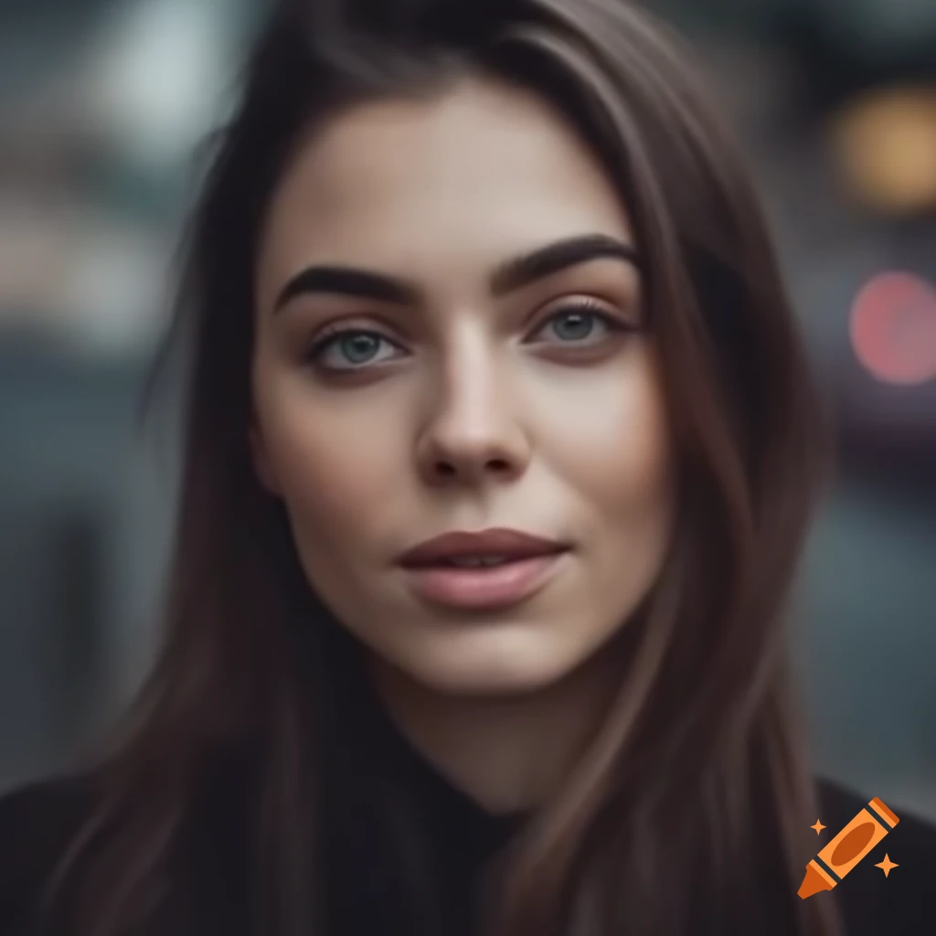 Stylish woman posing confidently