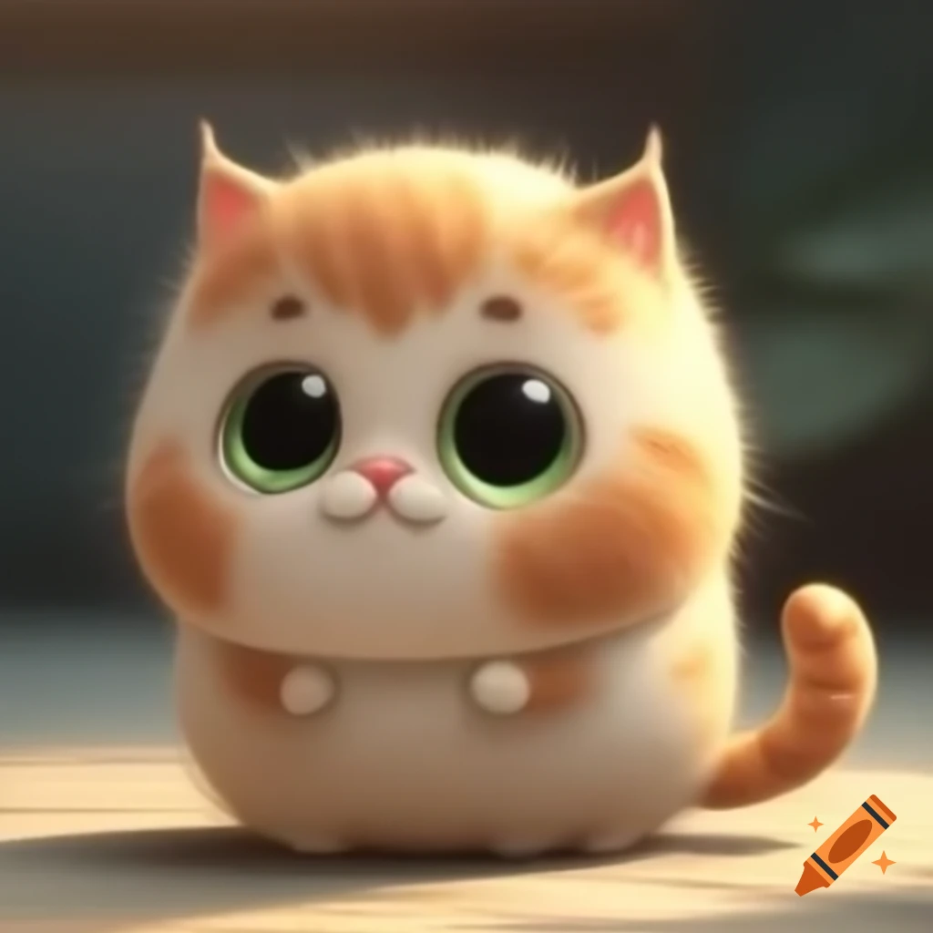 Cute cat looking playfully