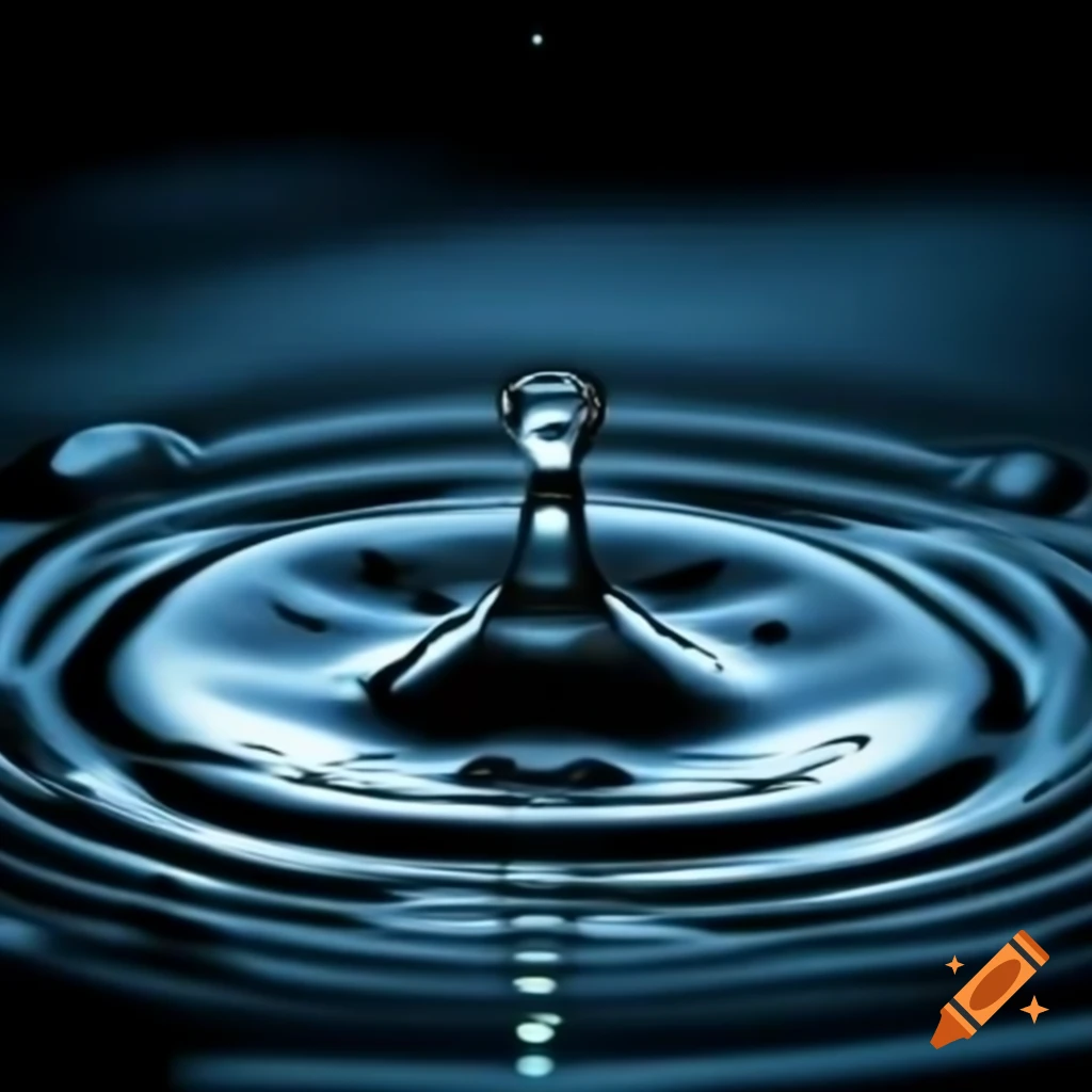 Numeric '1' shaped like a water droplet