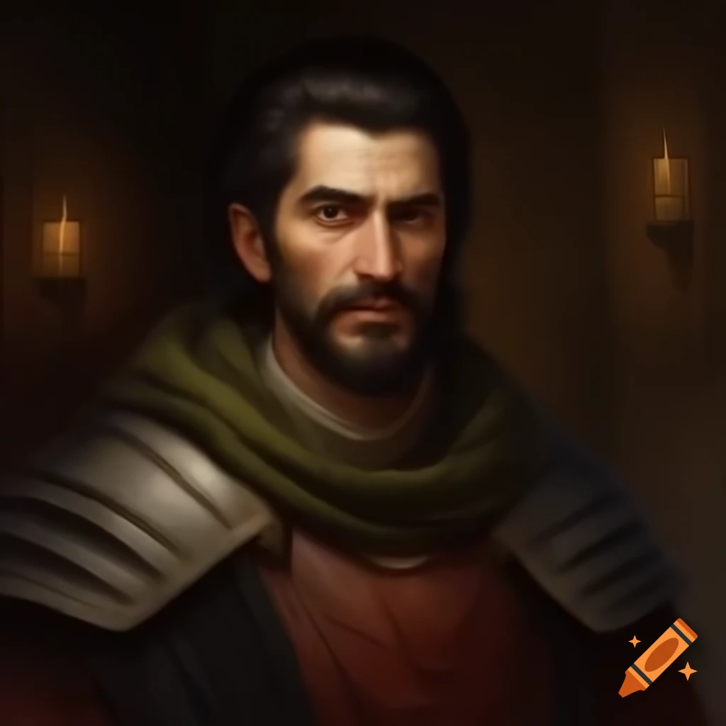 Portrait of Alfred Molina as a medieval cultist character