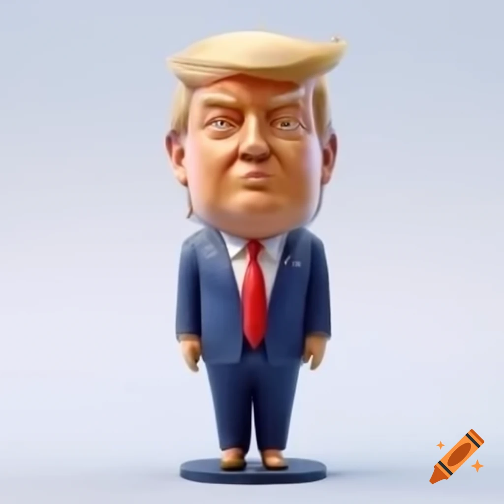 Minimal style avatar statue of Trump