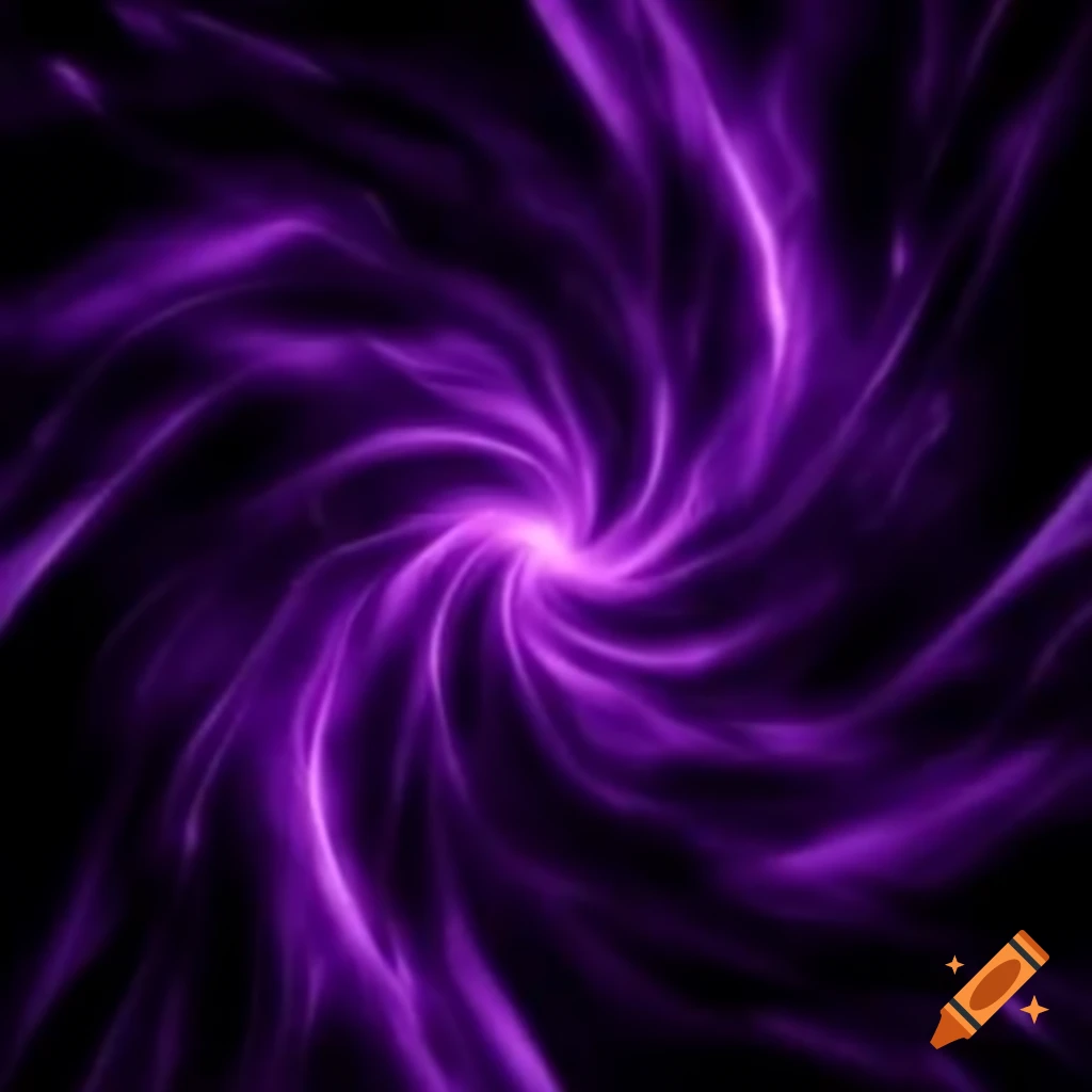 Abstract representation of warp speed with purple hues
