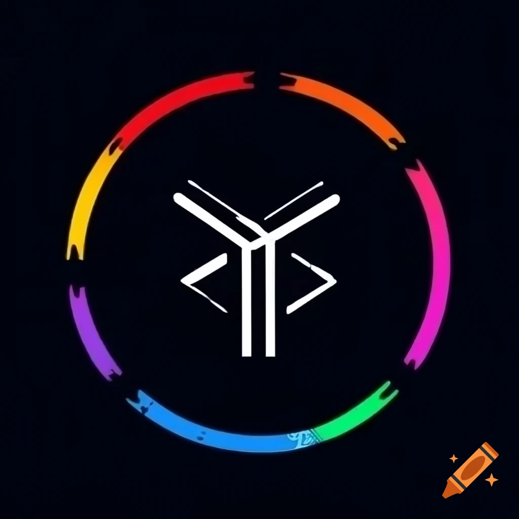 Circular logo for piercing symbolizing calm and acceptance, LGBTQAI+ friendly