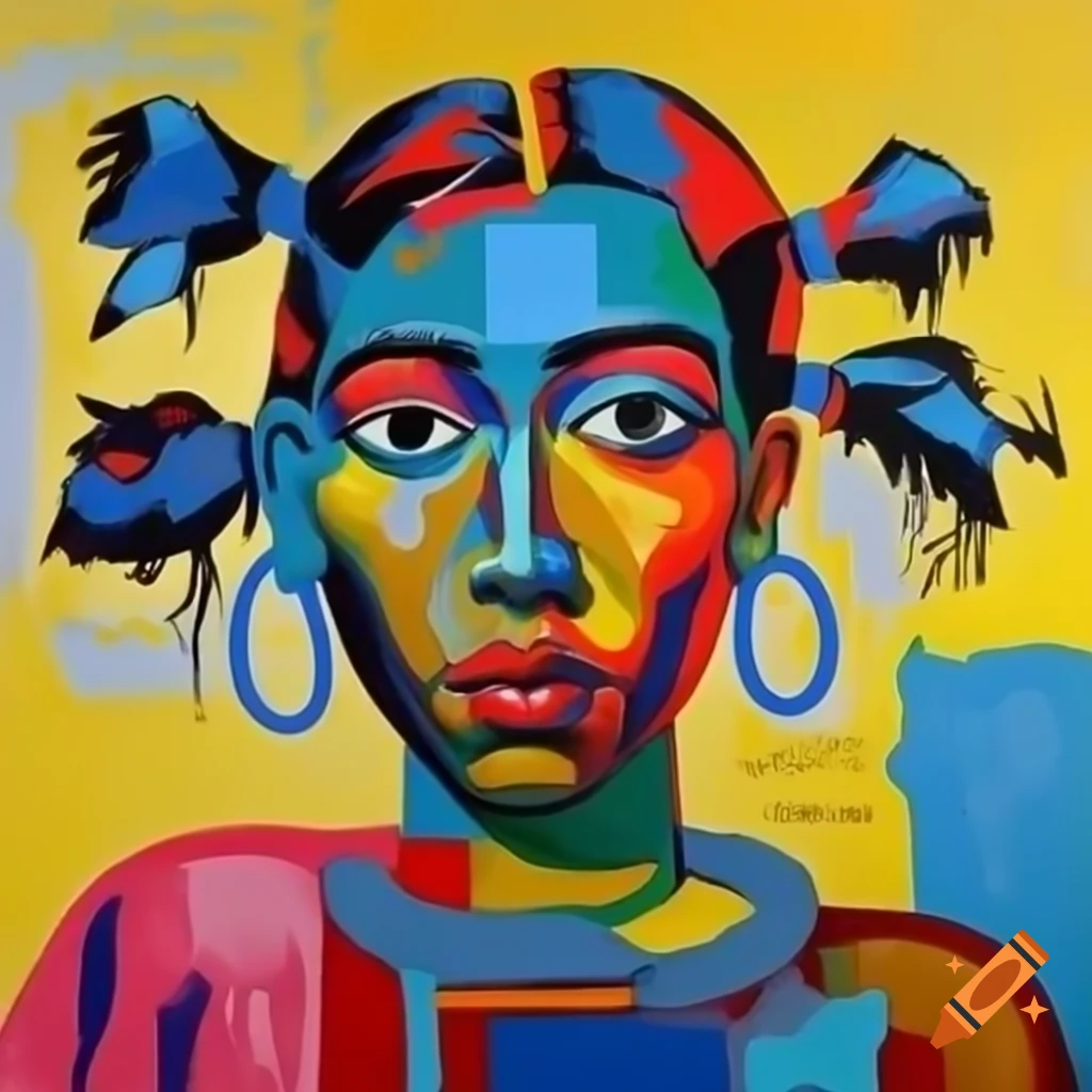 Fauvist-inspired artwork by Jean-Michel Basquiat