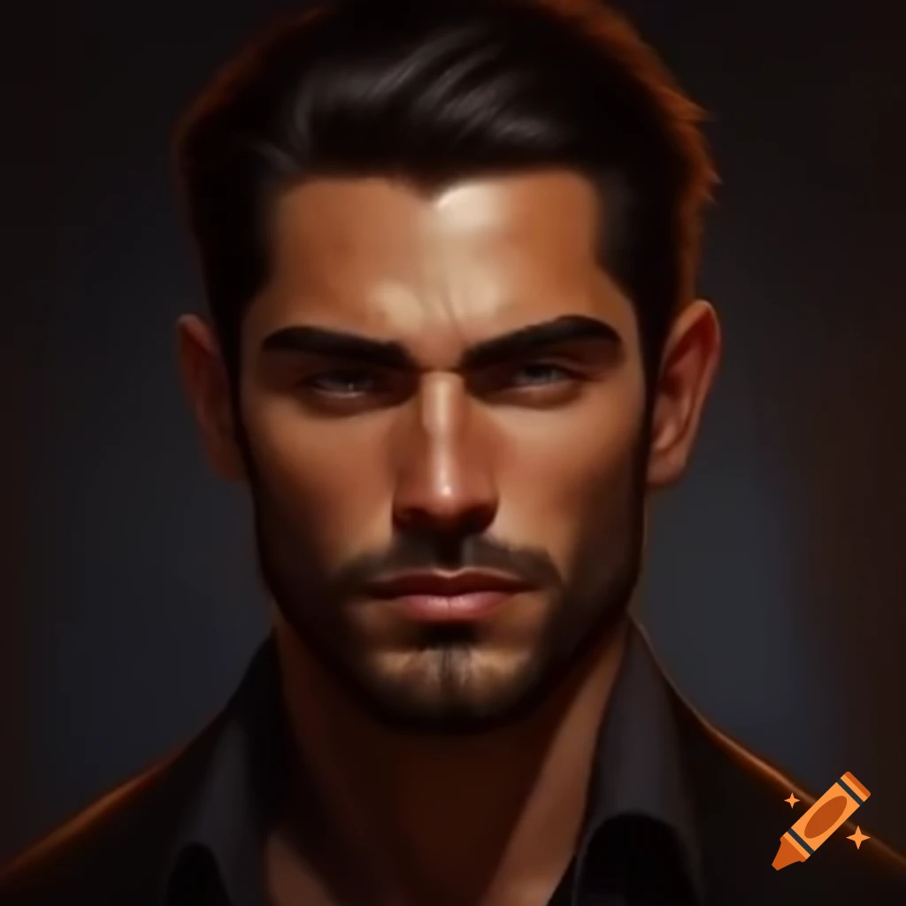 Confident and handsome man portrait