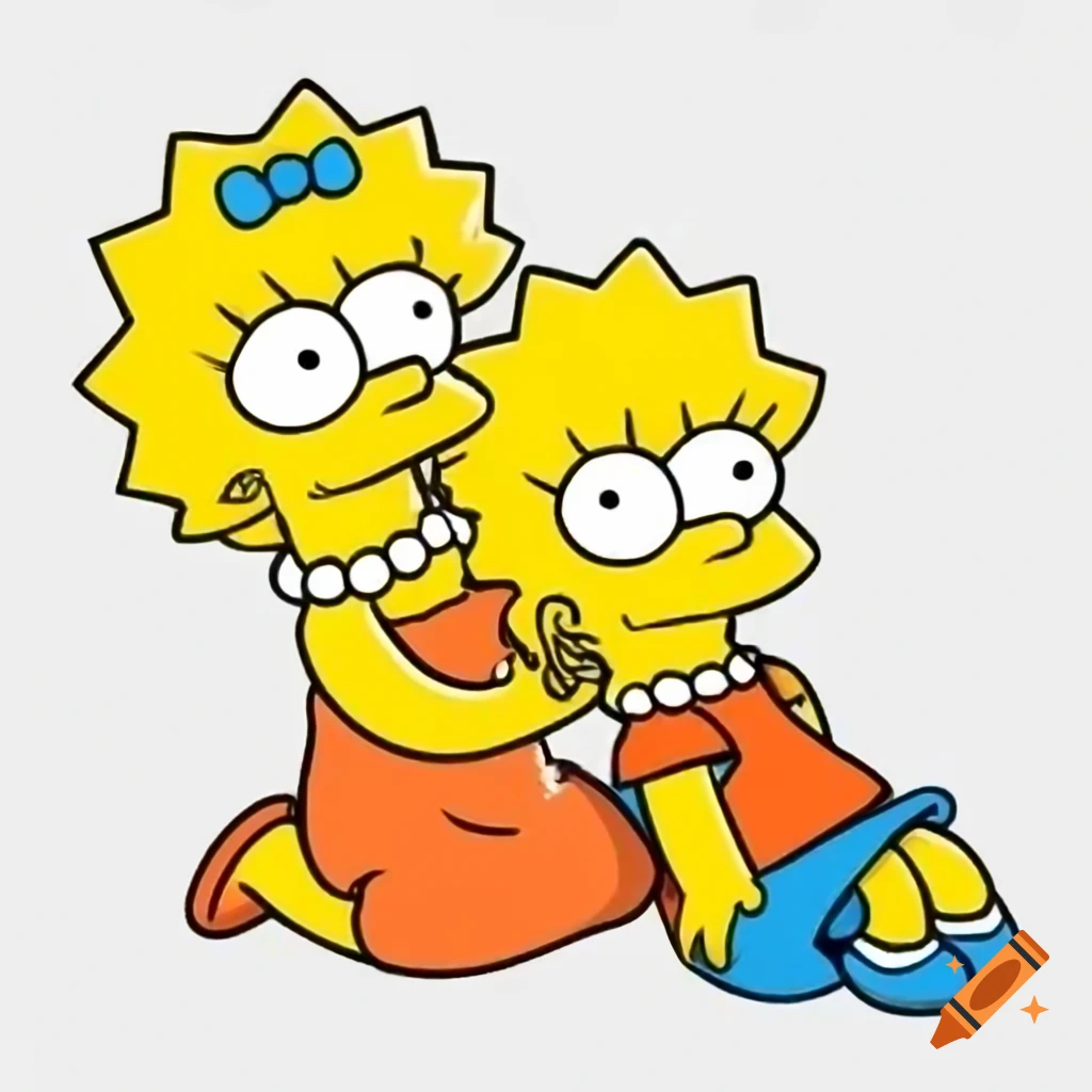 Lisa Simpson mascot comforting a scared boy