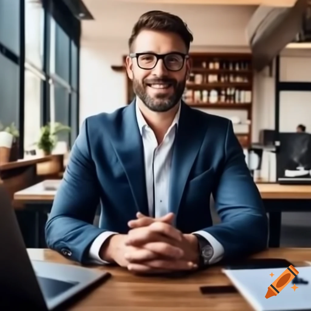 CEO working in office