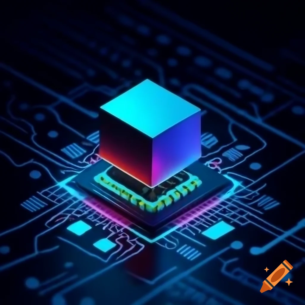 Hackers logo with cyan circuit background