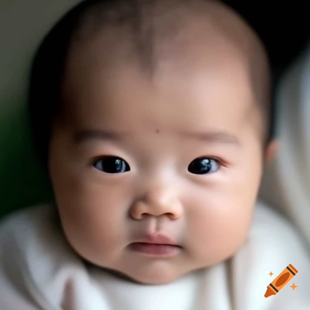 4 month old baby girl with Arabian and Chinese features
