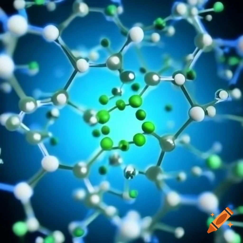 Green-themed background image for LinkedIn focusing on molecular sciences and Chemistry of Life