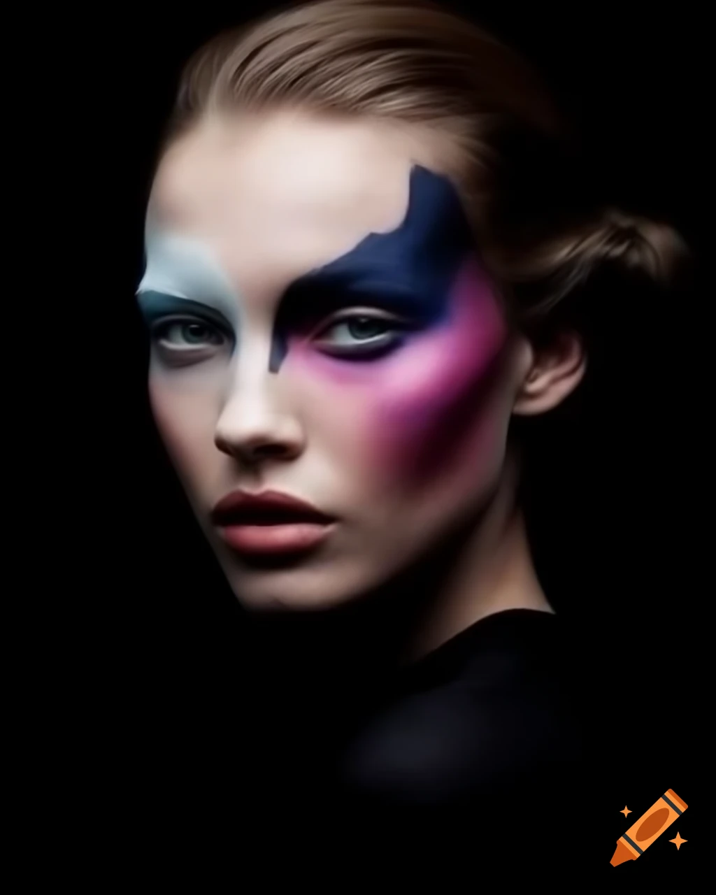Funkadelic poster art with female model portrait