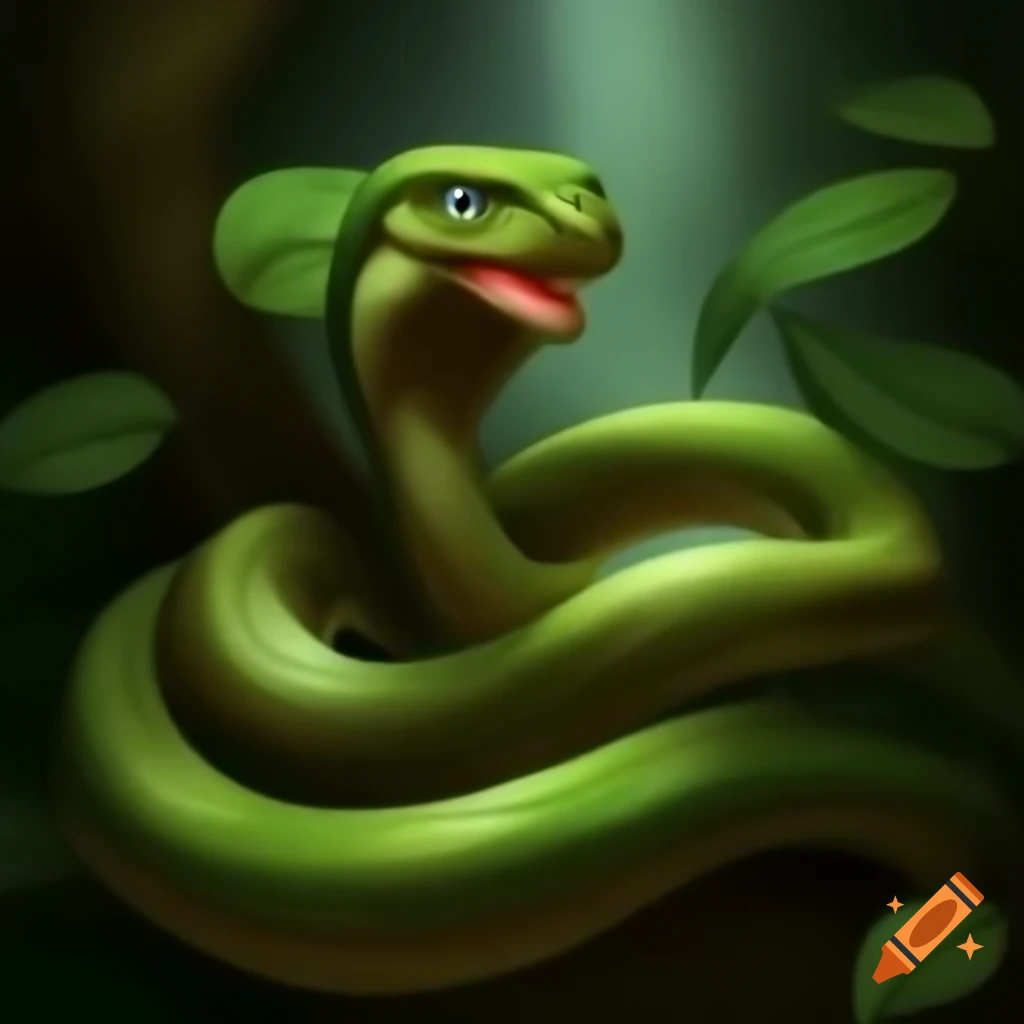 Artistic representation of a cunning serpent symbolizing influence and persuasion