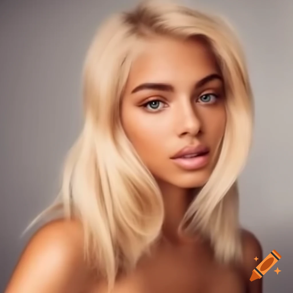 An exceptionally beautiful blonde person