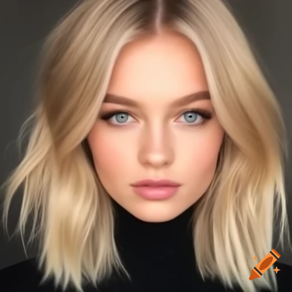 An exceptionally beautiful blonde person