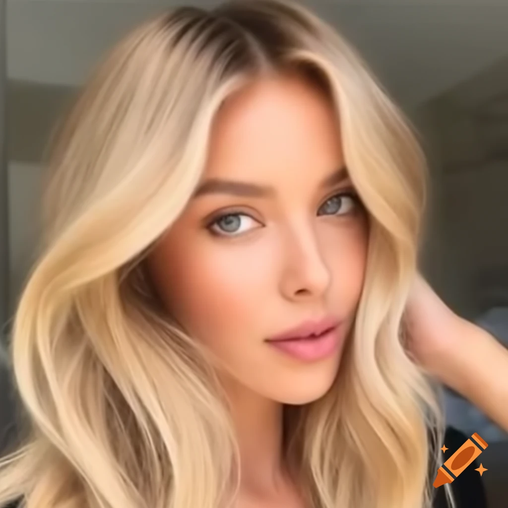 An exceptionally beautiful blonde person