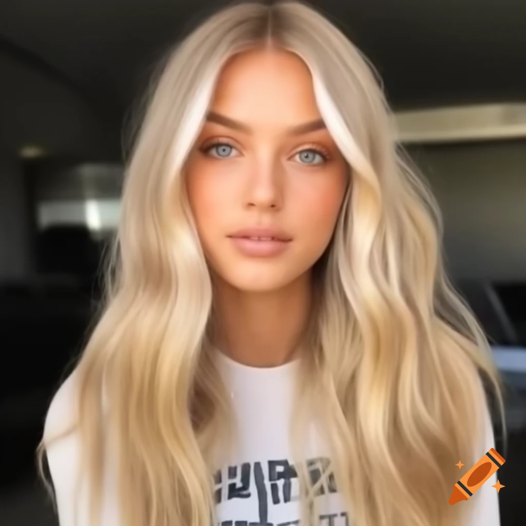 Portrait of a beautiful blonde individual