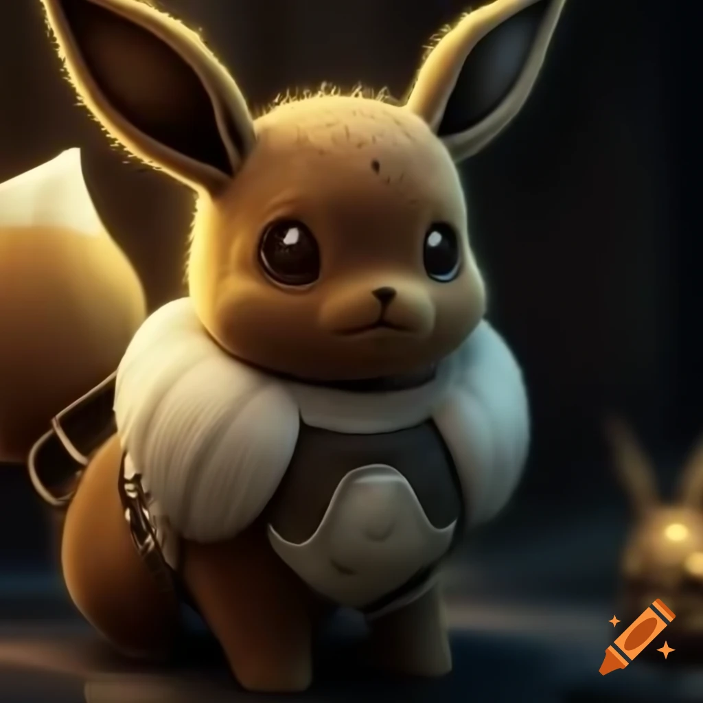 Eevee character design inspired by Dark Souls