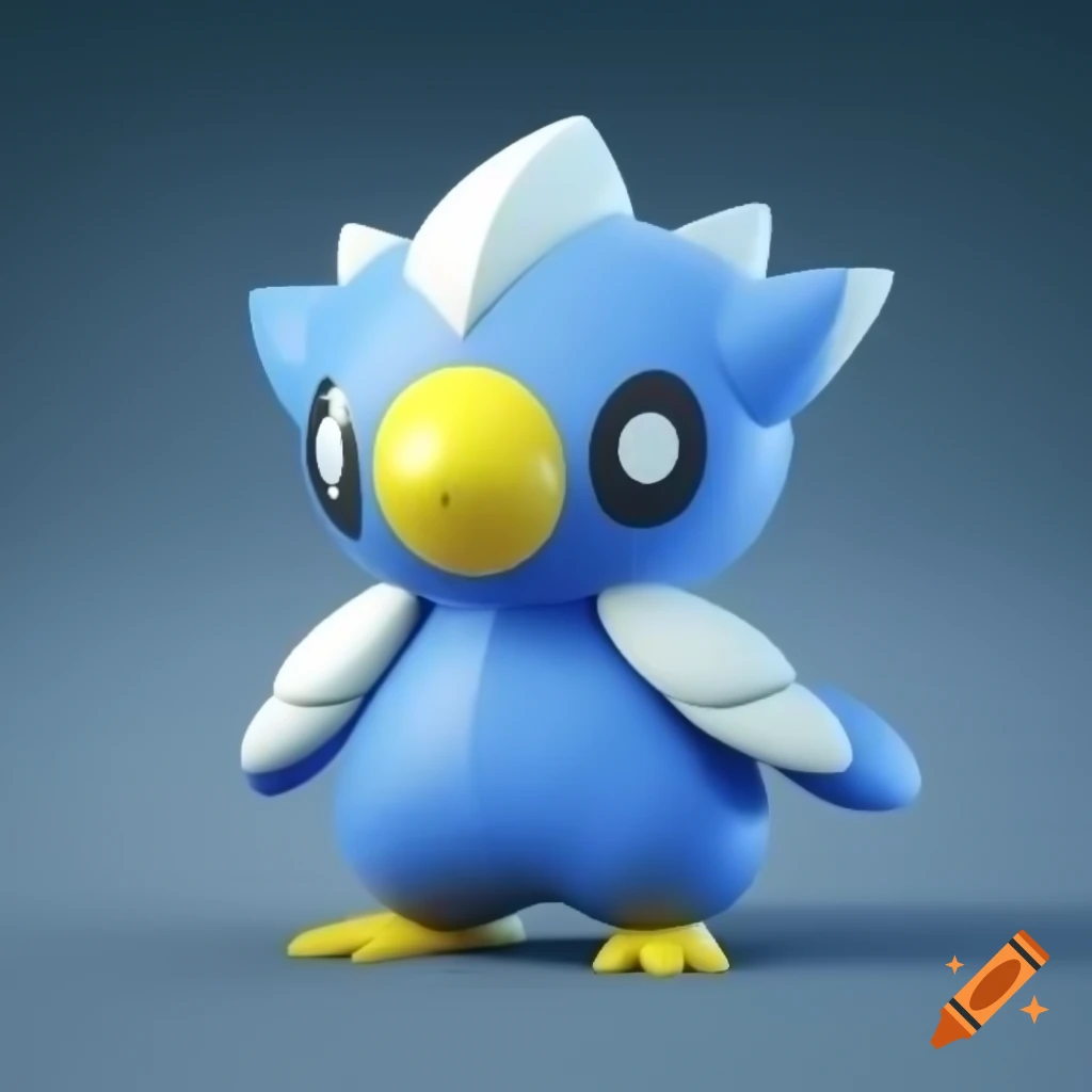 3D rendered design of a legendary Pokemon