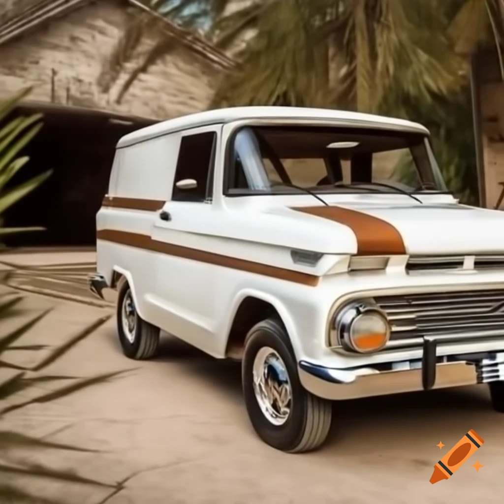 Amácio Mazzaropi driving a 1967 white and brown Ford Rural