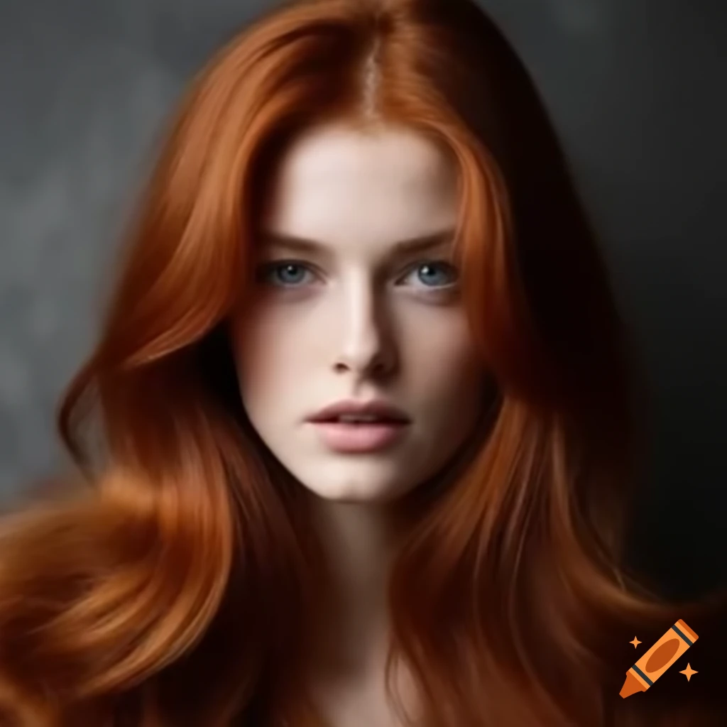 Gorgeous woman with auburn hair