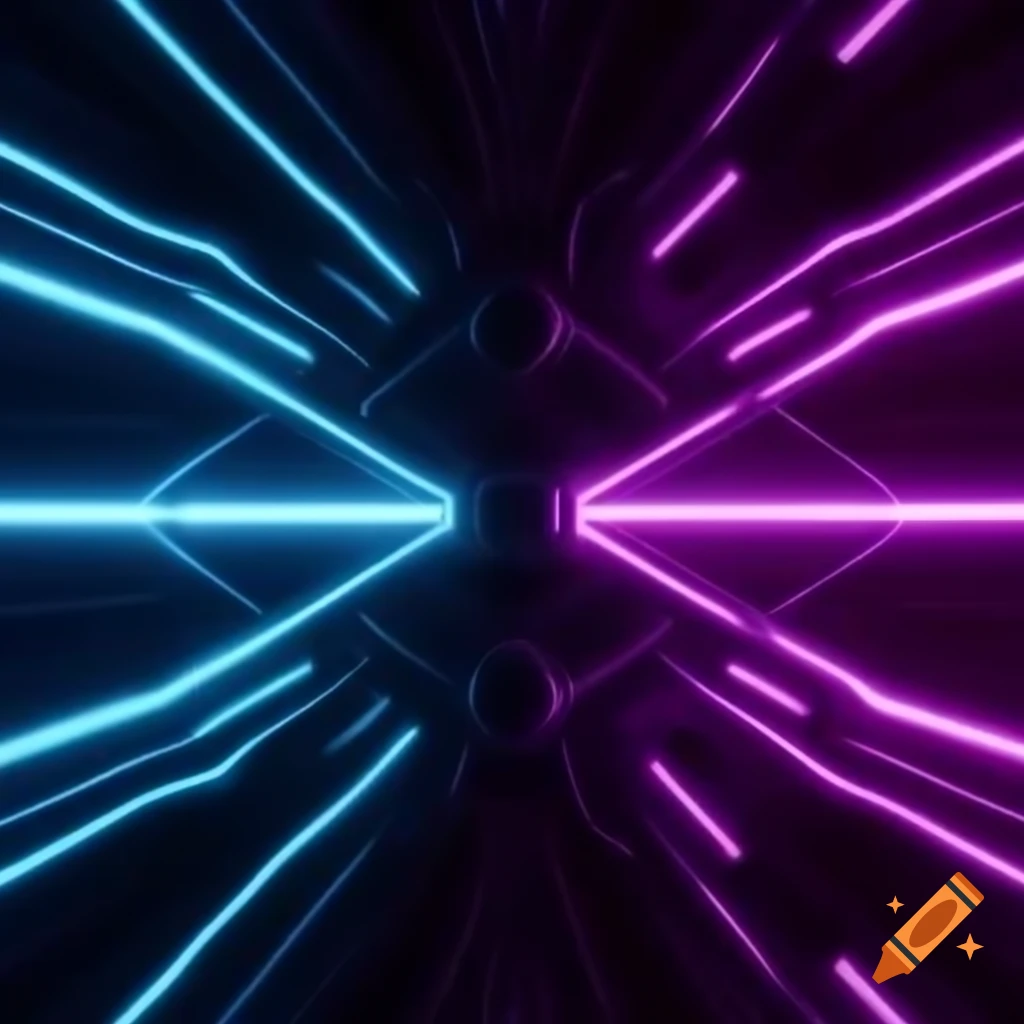 Magenta and cyan abstract background inspired by Tron on Craiyon