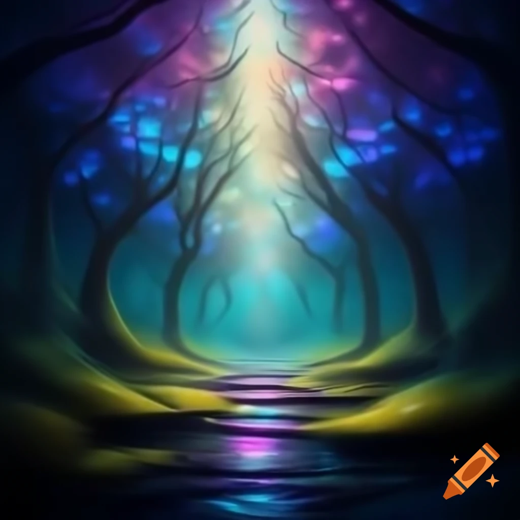 Abstract representation of harmonious sounds creating a peaceful atmosphere