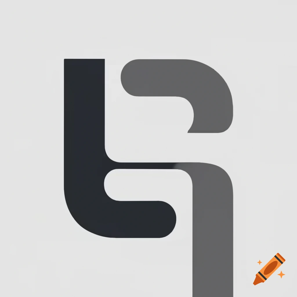 Unique simple two letter logo with D and I on white background