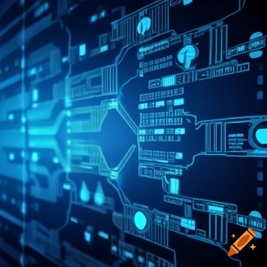 Concept of digital data represented visually