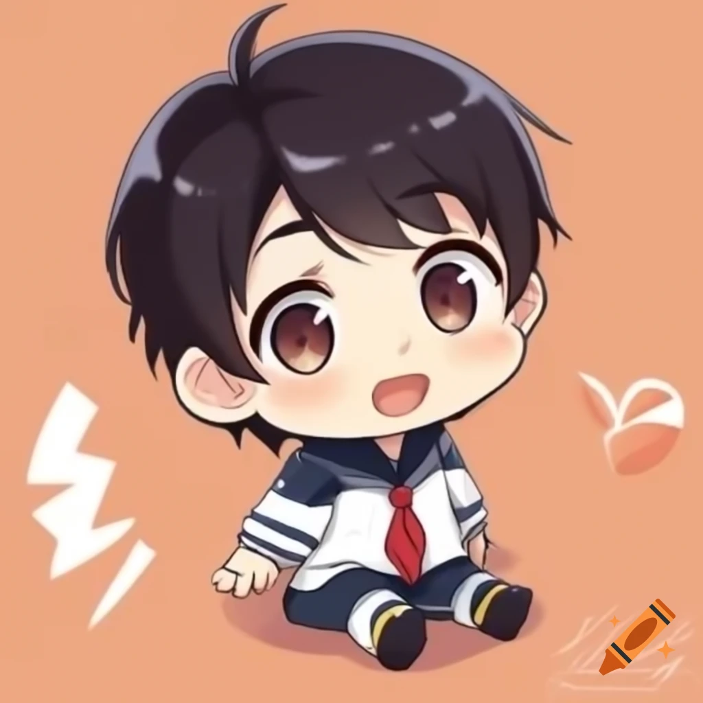 Cute chibi anime character design
