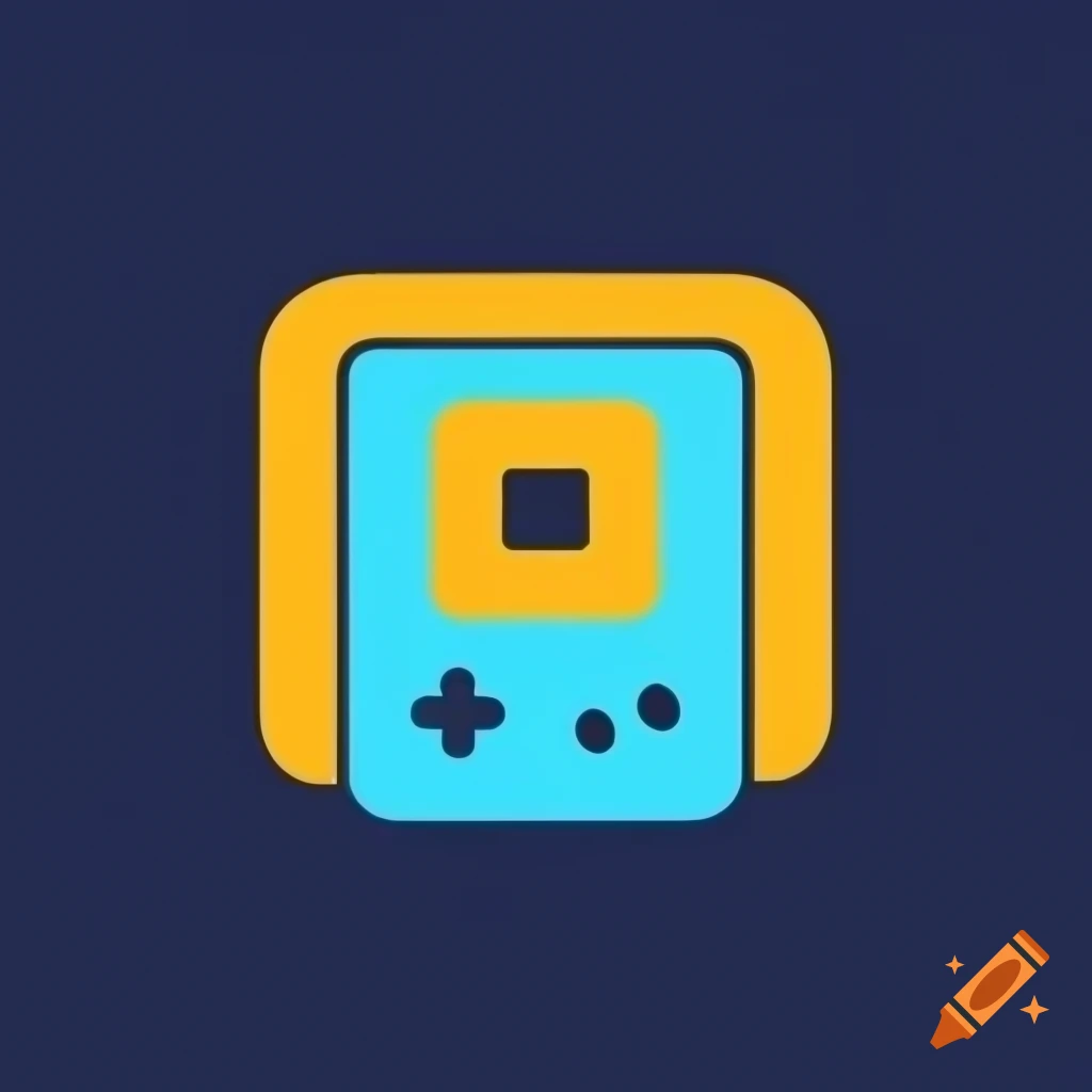 Stylized Gameboy logo for a channel